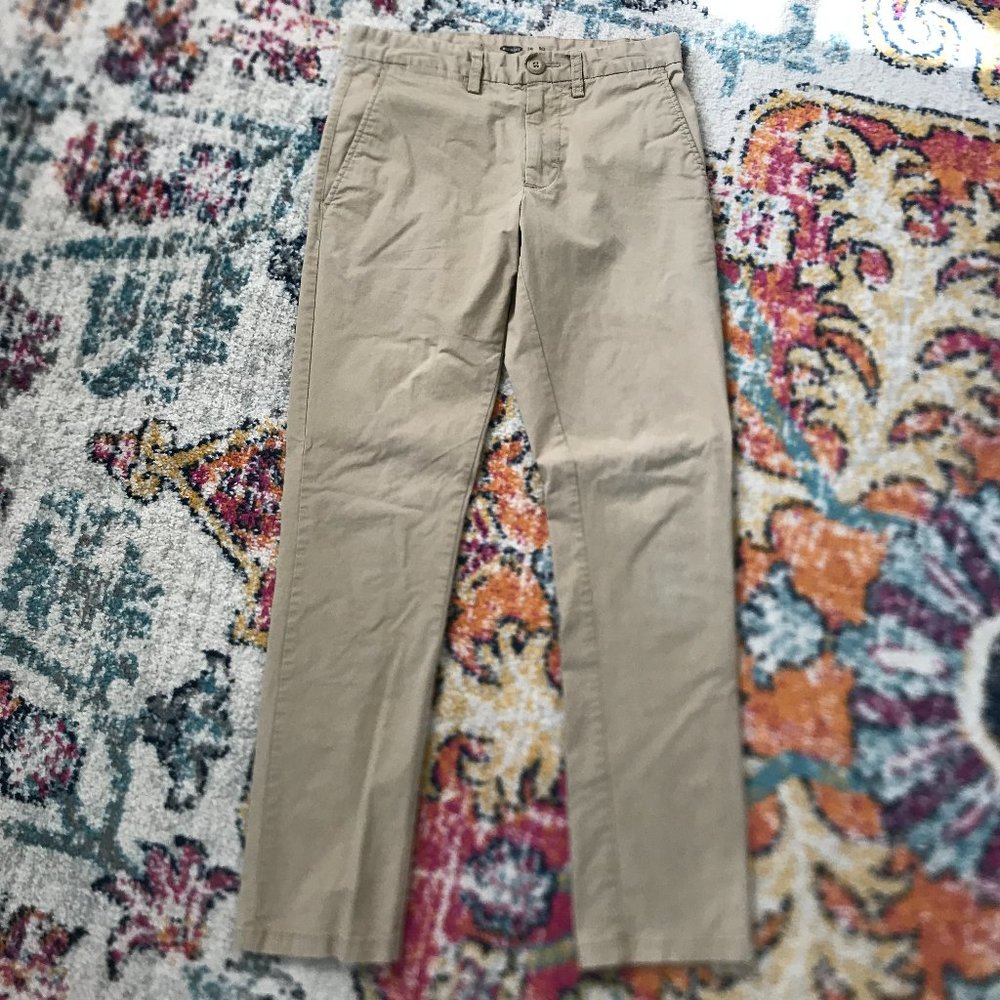 OLD NAVY Slim Tan Chino Khaki Pants 28x30
